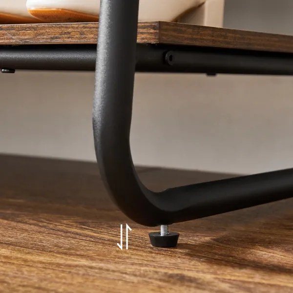 Appendiabiti da terra LINEA marrone/nero