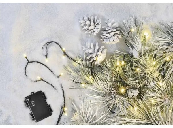 Catena natalizia LED da esterno 120xLED/3xAA 8,9m IP44 bianco caldo