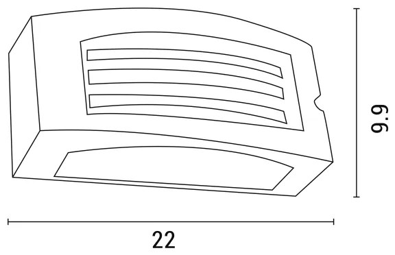 Applique da esterno 1xE27/10W/230V IP54 grigio
