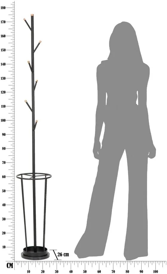 Gancio in metallo nero Glam - Mauro Ferretti