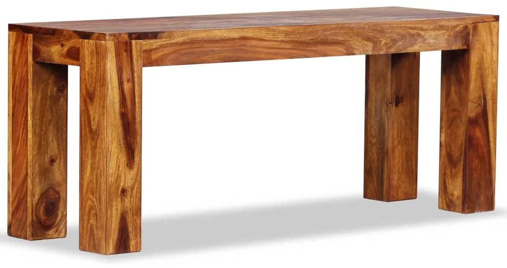 Panca in legno massello di sheesham 110x35x45 cm