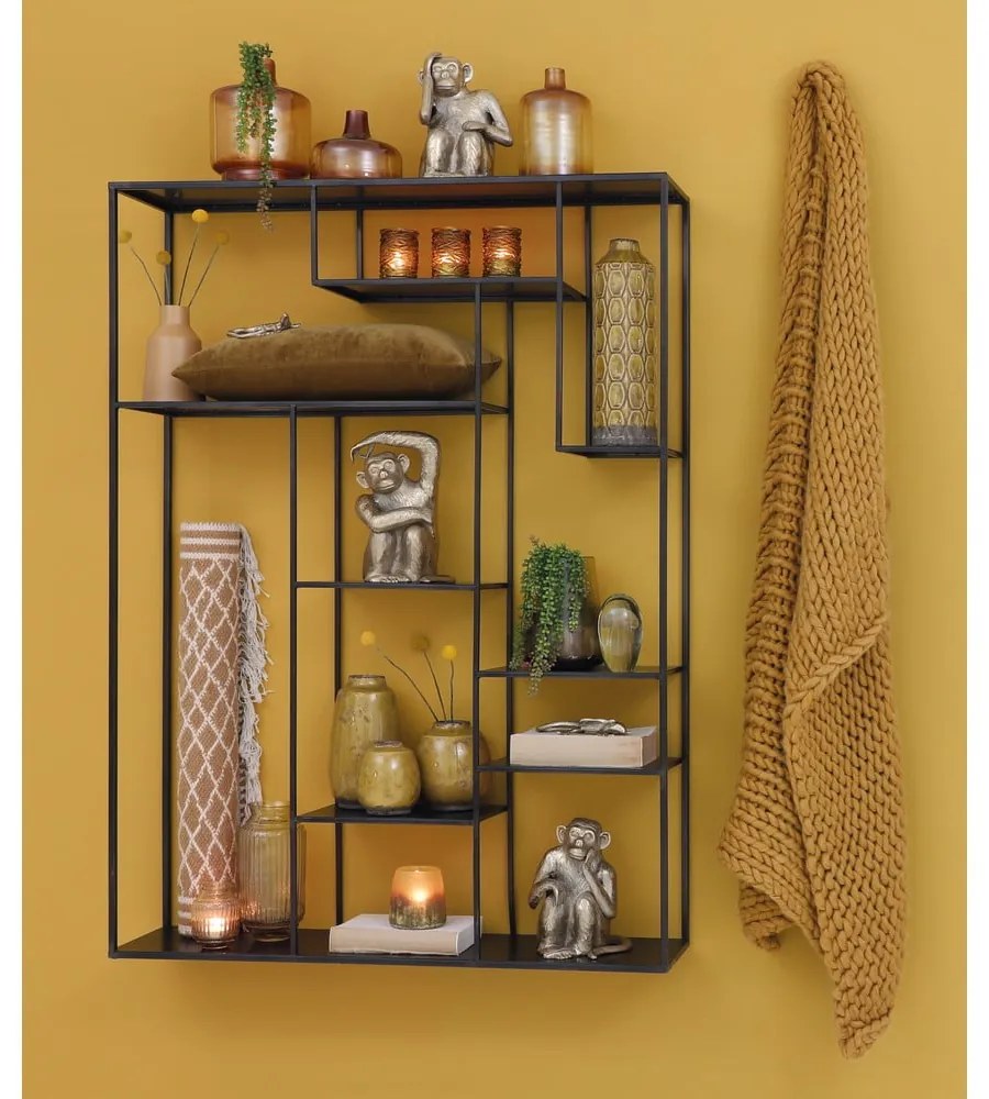 Scaffale metallico a castello nero Talara - Light &amp; Living