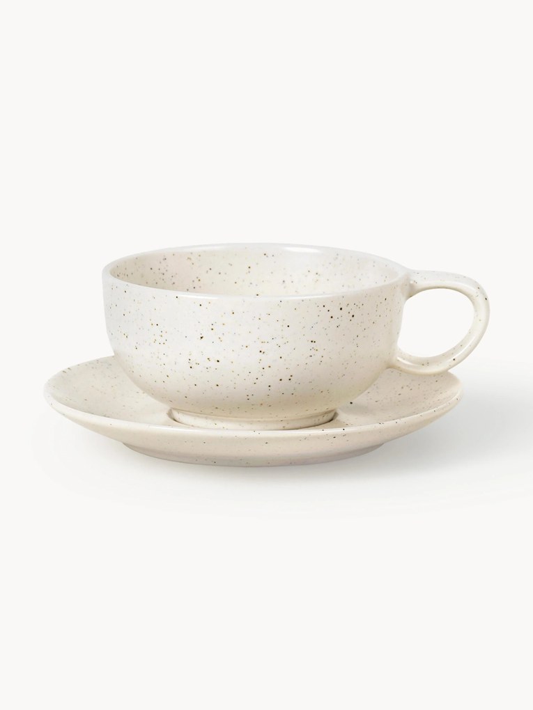 Tazza con piattino fatti a mano Nordic Vanilla