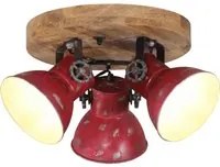 Lampada da Soffitto 25 W Rosso Anticato 35x35x25 cm E27 371828