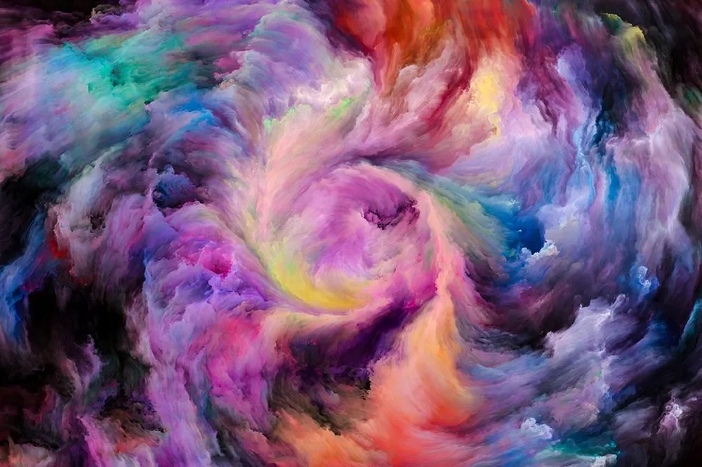 Carta da parati – Spirale colorata