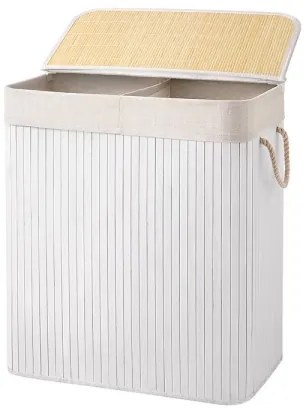 Cesto per la biancheria GUS bianco