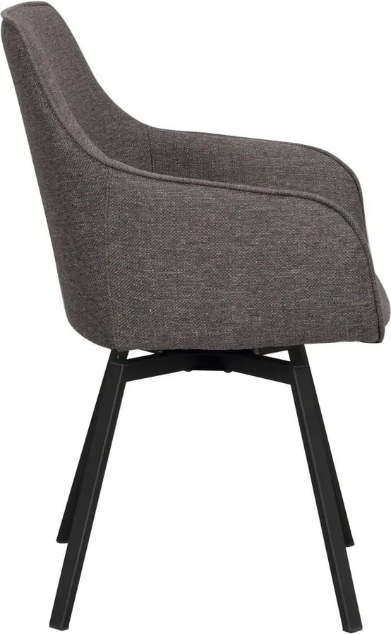 Set di sedie da pranzo grigia in imbottito 2 pz Alison – Rowico