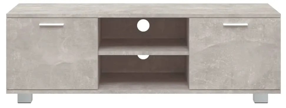 Mobile per tv grigio cemento 120x40,5x35 cm legno multistrato