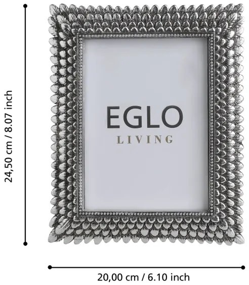 Eglo 423144 - Portafotografie ESASHI 13x18 cm argento
