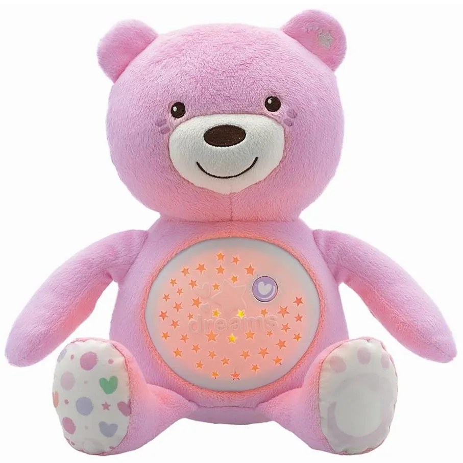 Chicco - Proiettore con melodia BABY BEAR 3xAAA rosa