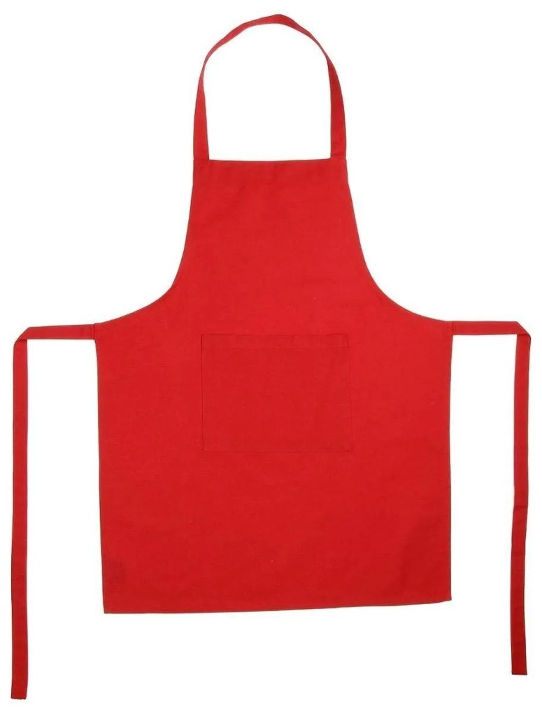 Grembiule con Tasca Atmosphera Rosso Cotone 60 x 80 cm