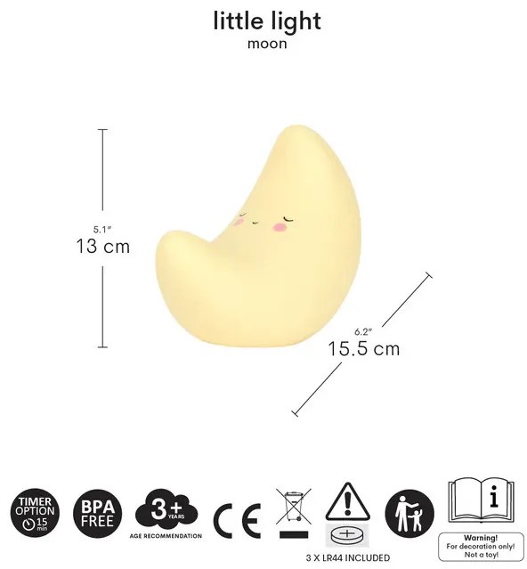 A Little Lovely Company - piccola luce notturna - luna