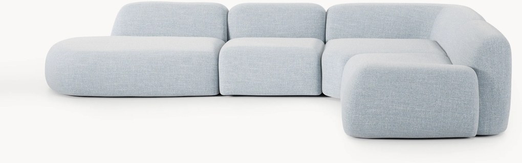 Divano angolare componibile XL in bouclé Wolke