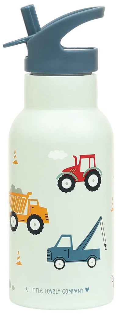 A Little Lovely Company - borraccia in acciaio inox, 350 ml - veicoli