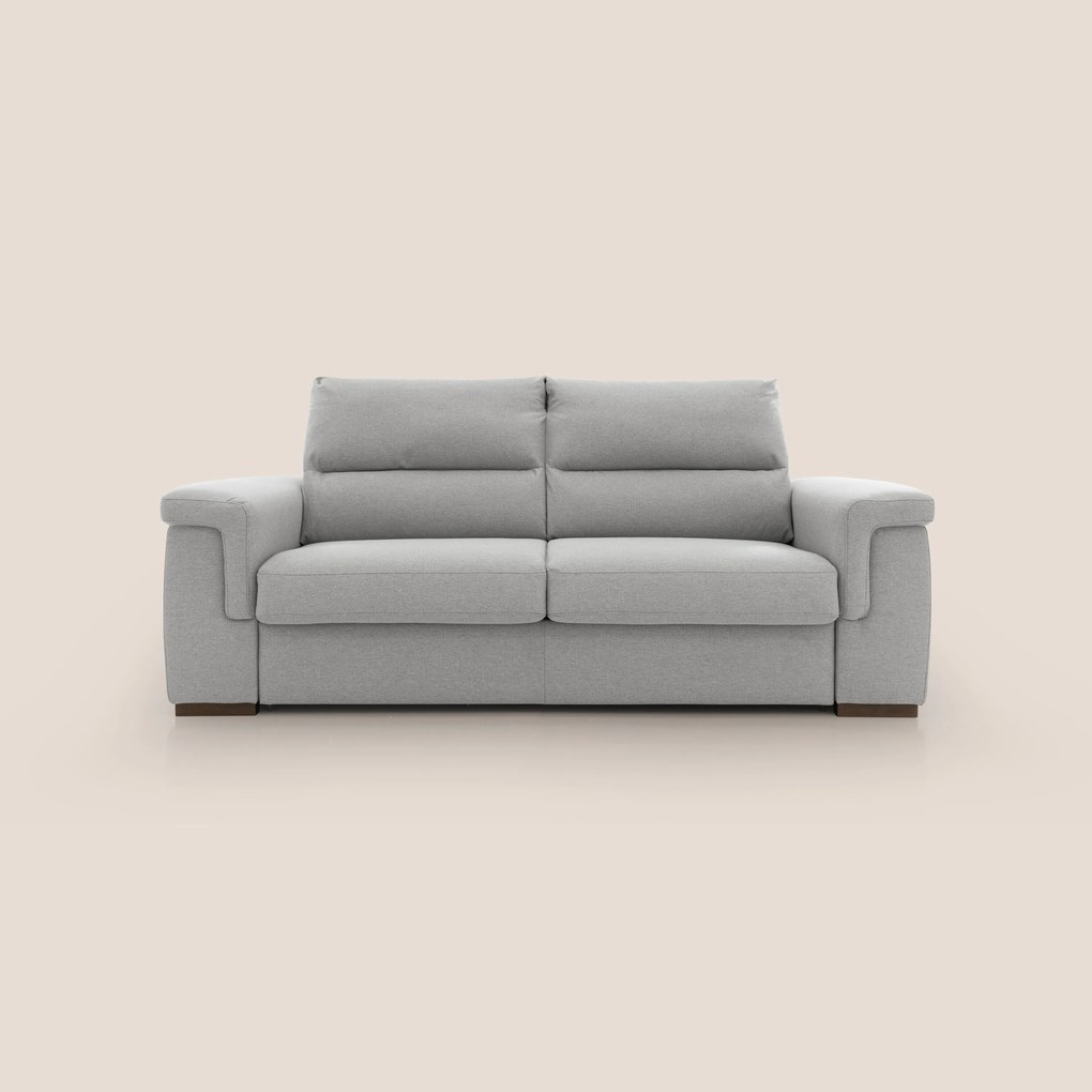 Magnolia divano letto con materasso alto 18 cm morbido schienale alto in tessuto smacchiabile T05