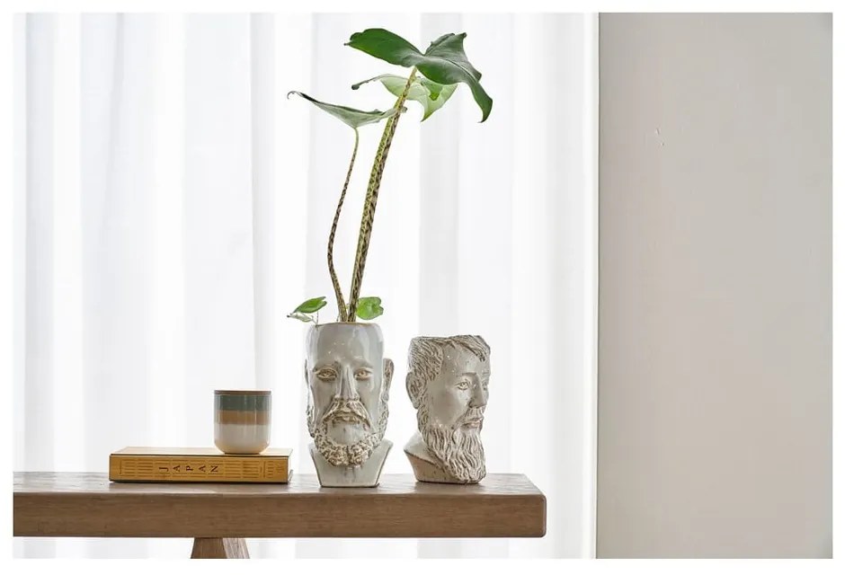 Vaso in gres bianco Calvi - Villa Collection