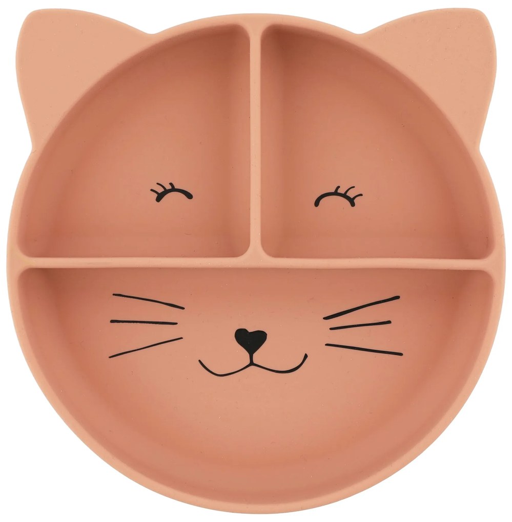 Piatto in silicone con ventosa Mrs. Cat