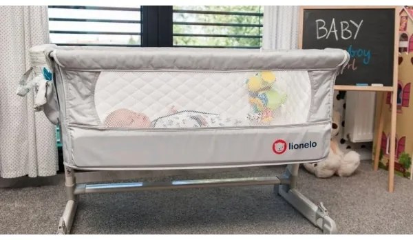 Lionelo - Lettino da viaggio THEO Concrete