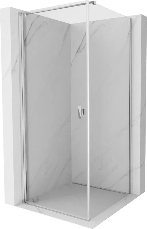 Mexen Mist-B cabina doccia a porta battente 100 x 100 cm, trasparente, cromato - 8A2T-100-100-01-00
