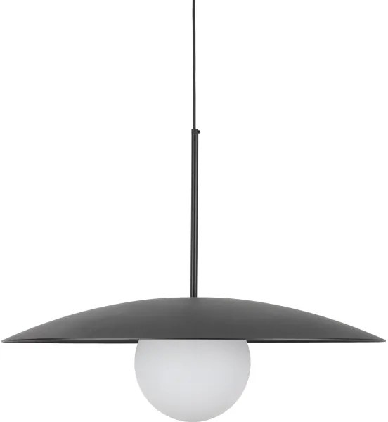 Lampadario a sospensione con filo SLATE 1xE27/15W/230V diametro 65 cm nero