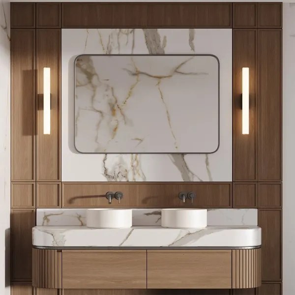 Illuminazione LED per specchio da bagno LINEA LED/12W/230V 3000/4000/6000K IP44 61 cm oro