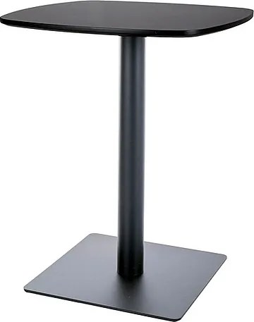 Tavolo bar BT001 in MDF e metallo nero opaco – 60x60x76 cm
