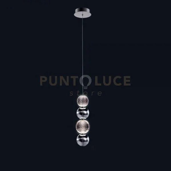 Lampada a sospensione brillante, cromata, led 7w, lumen 875, 3000k,...