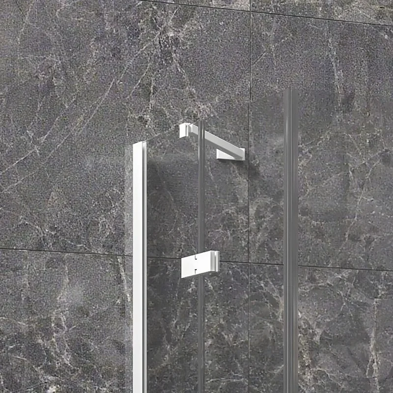 Kamalu - Box doccia 70x120 bianco opaco doppio battente | KT1000B