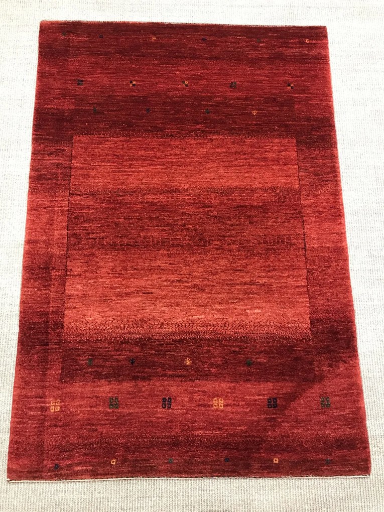 Loribaft Tappeto persiano 140 x 100 Rosso (Iran) Annodato A Mano