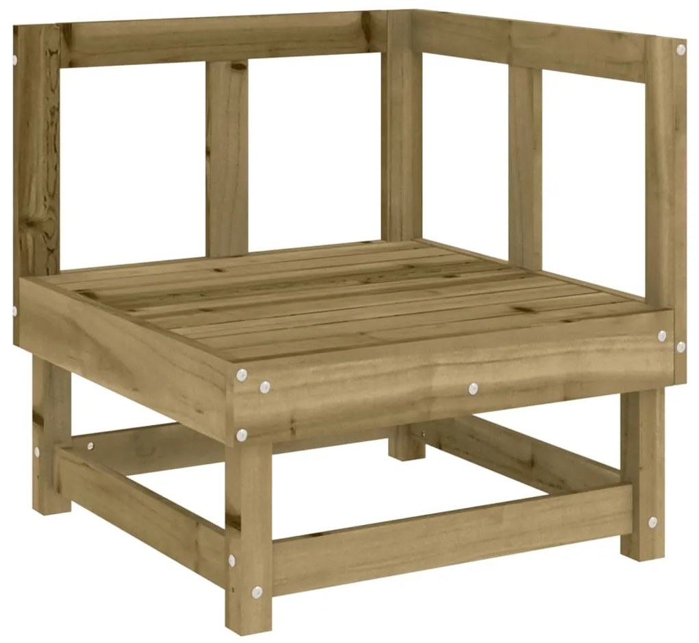 Set Salotto da Giardino 8 pz in Legno Impregnato di Pino