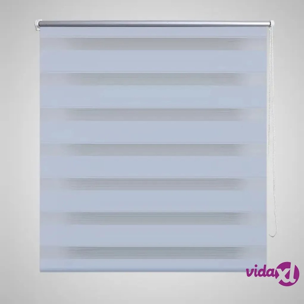 vidaXL Tenda a rullo oscurante zebra 100x175 bianca