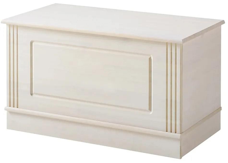 Cassapanca in legno di pino bianco 80x45 cm Anita - Støraa