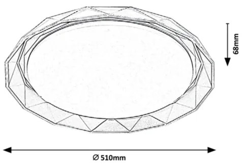 Rabalux - Plafoniera LED LED/48W/230V