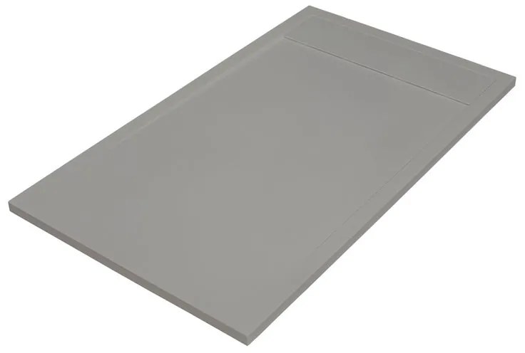 Piatto doccia SENSEA in resina Neo L 70 x L 100 x H 3 cm grigio opaco effetto pietra