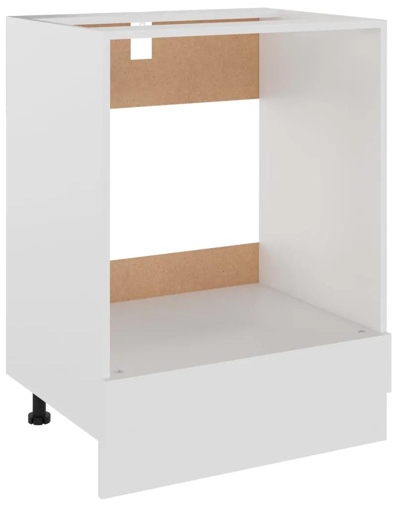 Armadio per forno bianco 60x46x81,5 cm in legno multistrato
