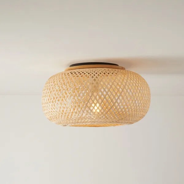 Plafoniera SALOMON 1xE27/10W/230V diametro 40 cm bambù