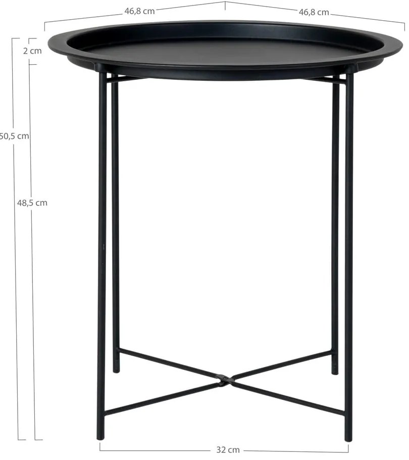 Tavolo rotondo in metallo ø 47 cm Bastia - House Nordic