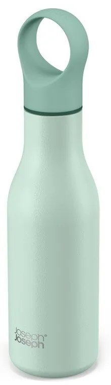 Bottiglia da viaggio in acciaio inox color menta 500 ml Loop - Joseph Joseph