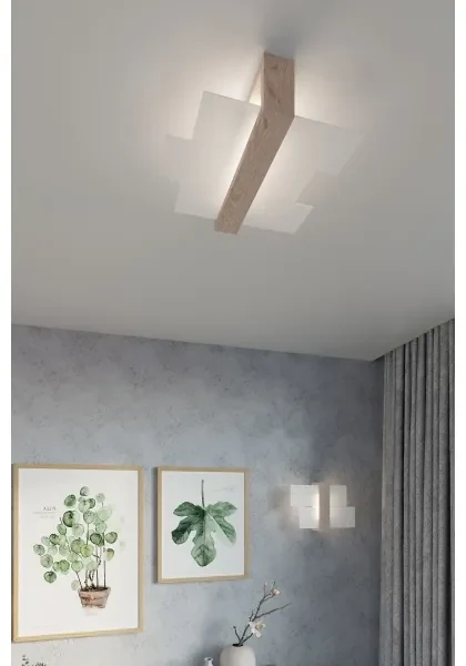 Brilagi - Applique a LED HERA 1xE27/7,5W/230V legno