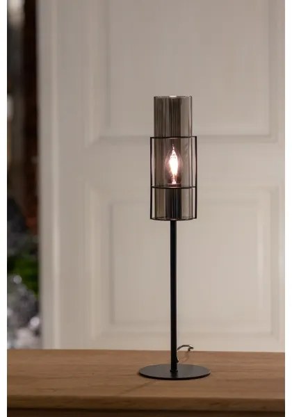 Markslöjd 108559 - Lampada da tavolo TUBO 1xE14/40W/230V 50 cm nero