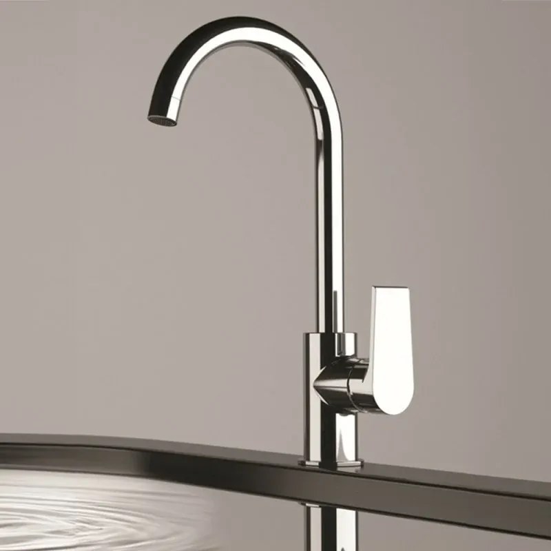 Miscelatore lavello Mariani serie Artic cromato con canna alta girevole