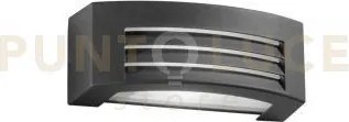 Applique biemissione denver antracite 1 luce attacco e27 ip54 29x11...