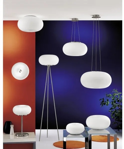 EGLO 86814 - Lampadario a sospensione con filo OPTICA 2xE27/60W