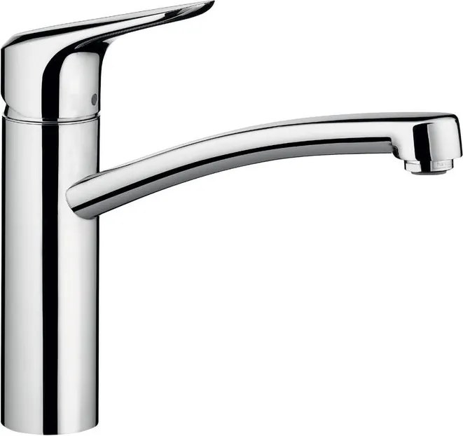 Rubinetto da cucina fisso diagonale My Cube M argento cromato lucido HANSGROHE