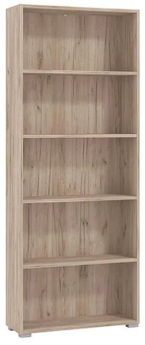 MADDIE - libreria cinque ripiani moderno minimal in legno