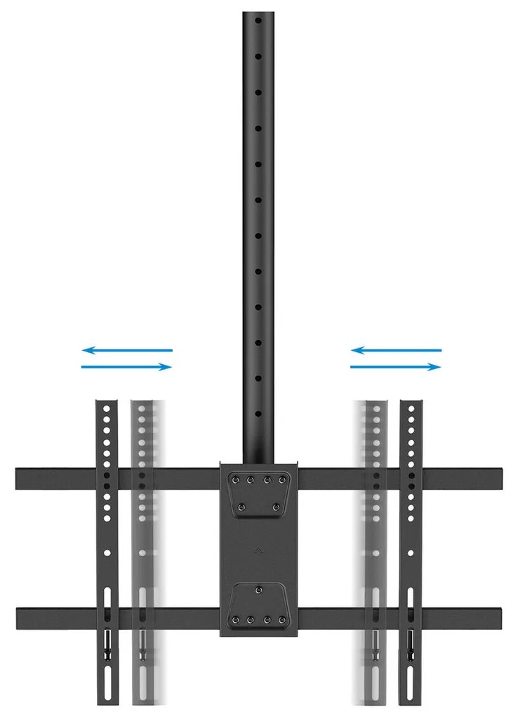 Supporto TV Tda Soffitto TooQ LPCE1186TSLI-XL-B 43" 86" 60 Kg