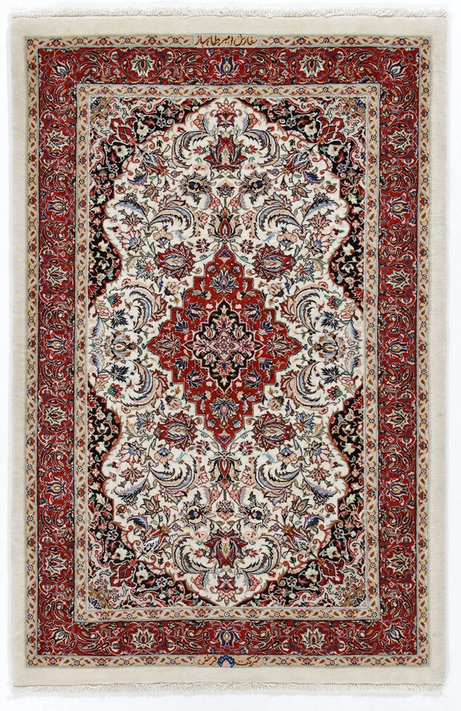 Isfahan Tappeto persiano 140 x 90 (Iran) Annodato A Mano
