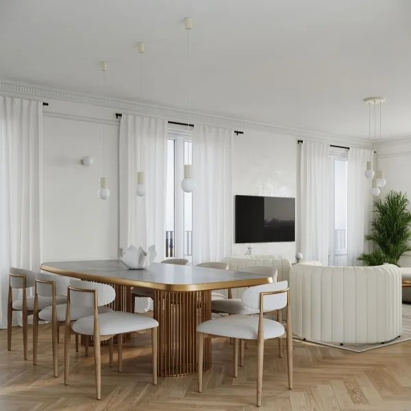 Sollux SL.1720 - Lampadario a sospensione con filo HALO 3xG9/8W/230V diametro 25 cm color crema