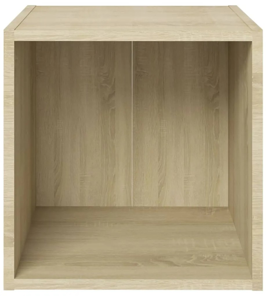 Mobile porta tv rovere sonoma 37x35x37 cm in legno multistrato