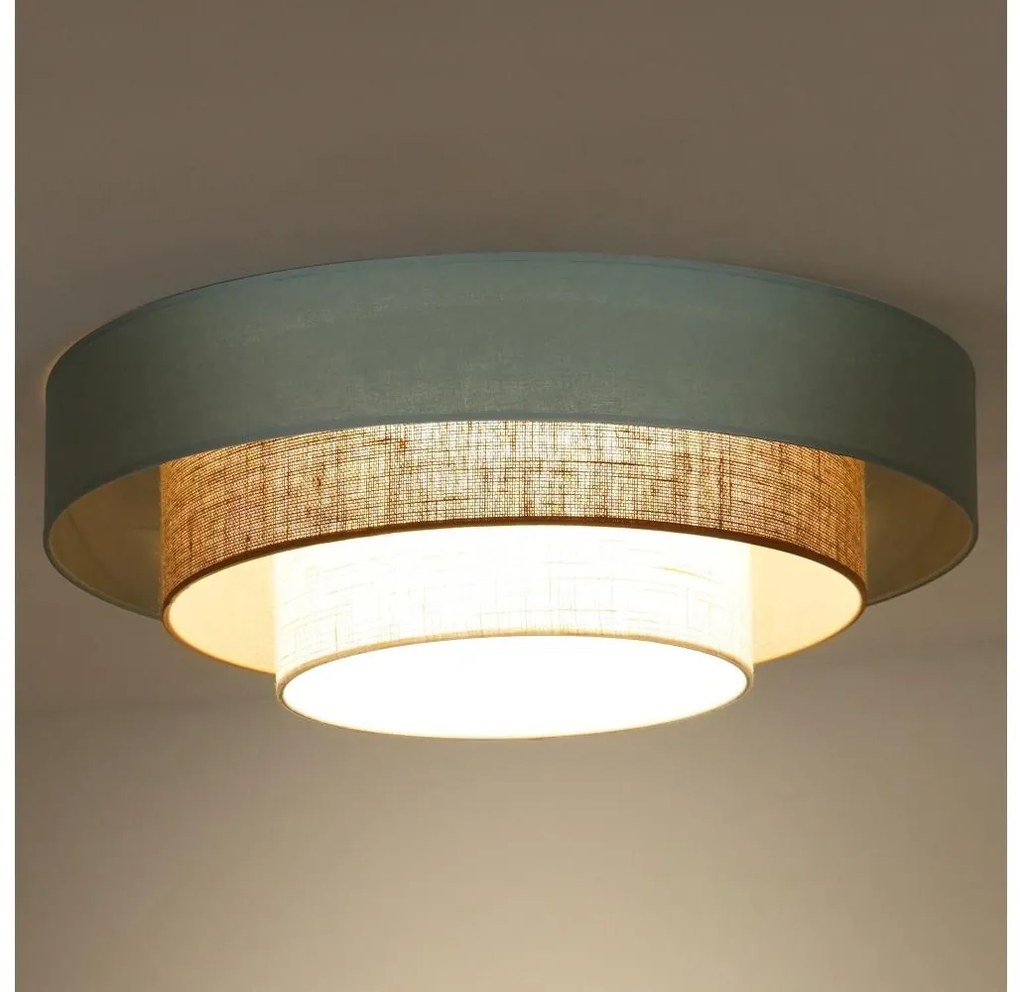 Duolla-Plafoniera LED LUNETA LED/26W/230V diametro 60 cm 4000K turchese/beige